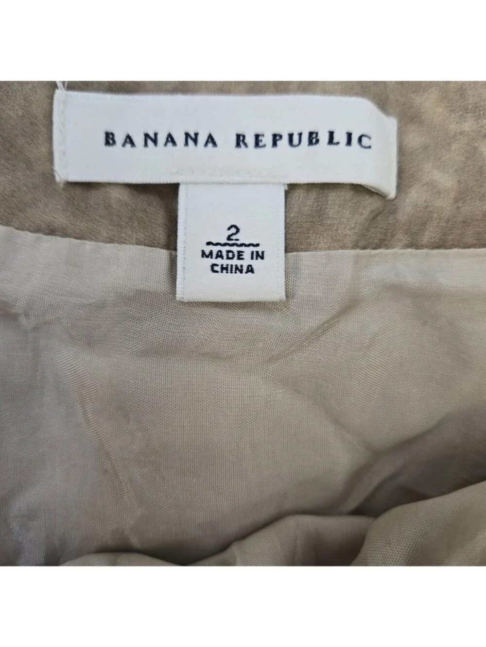 Banana Republic 100% Silk Layered Graphic Print Mini Skirt Size 2